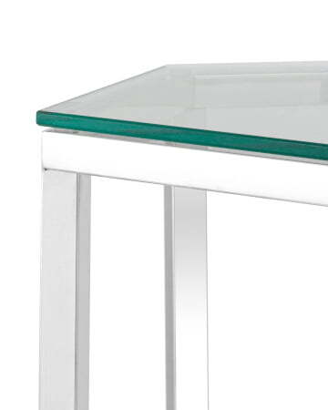 Журнальный стол ГЕКС серебро (Журнальный стол Гекс серебристый)