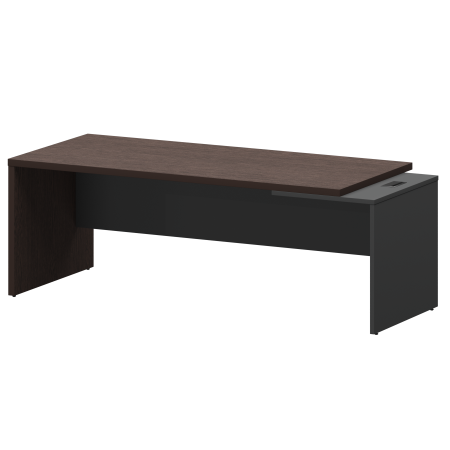 Стол руководителя правый Кортез KZ-22R 2200x900x750 (Дуб венге/Графит)