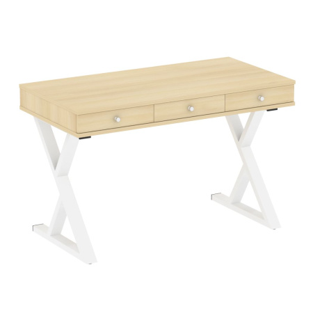 Компьютерный стол VR.SP-1-118M 1180x600x750 (Акация Лорка/Белый Металл)