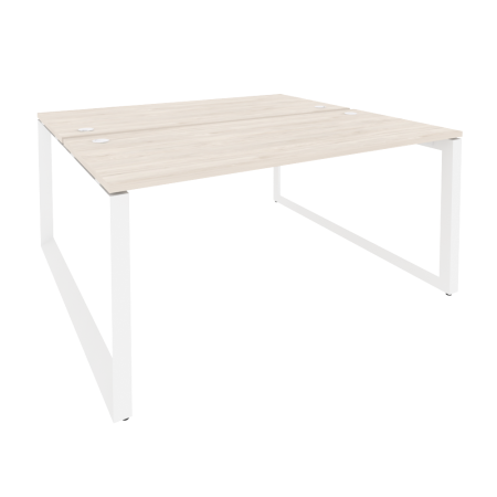 Рабочая станция на О-образном м/к Onix O.MO-D.RS-2.4.7 1580x1475x750 (Денвер Светлый/Белый Металл)