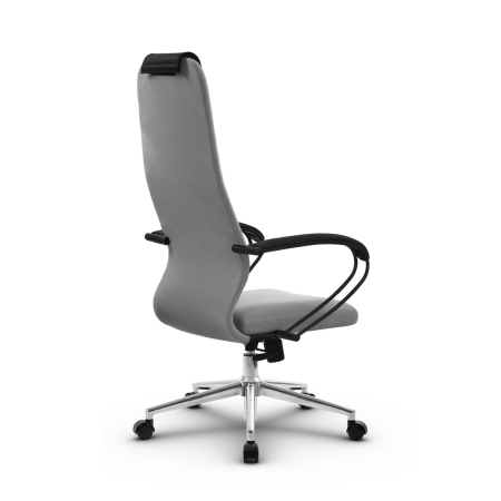 Кресло для руководителя Метта SU-B-10/подл.130/осн.009 (Светло-серый)
