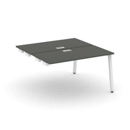 Стол-приставка к опорным элементам SN-5A.DPRS-014 (1580х1432х750) (Антрацит/Металл Белый)