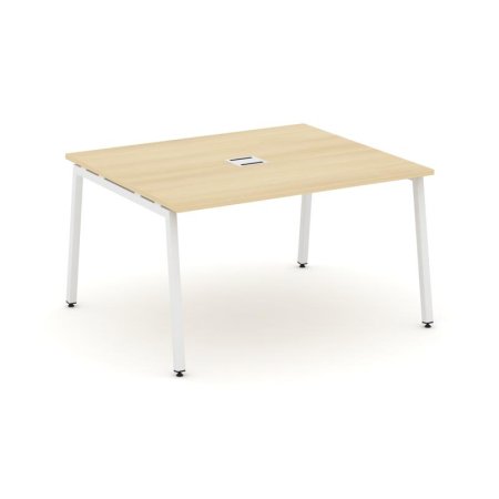 Стол переговорный SN-4A.SPRG-032 (1180х1180х750) (Акация Лорка/Металл Белый)