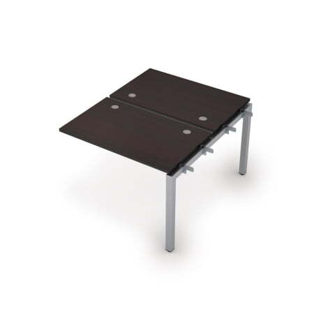 6МБС.5267 Бенч-система на 2 рабочих места, средний модуль (1000x1235x750) (Венге/Алюминий матовый)