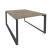 Рабочая станция на О-образном м/к Onix O.MO-D.RS-2.2.8 1180x1635x750 (Тиквуд Темный/Белый Металл)