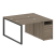 Рабочая станция Metal System Style БО.РС-СТП-2.1 1412x1475x750 (Дуб Наварра/Серый металл)
