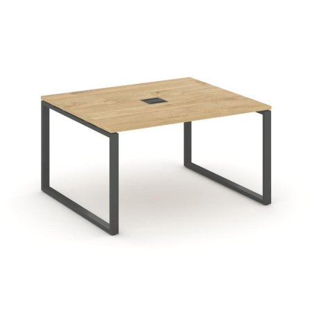 Стол переговорный SN-6O.SPRG-032 (1180х1180х750) (Тиквуд Светлый/Металл Антрацит)