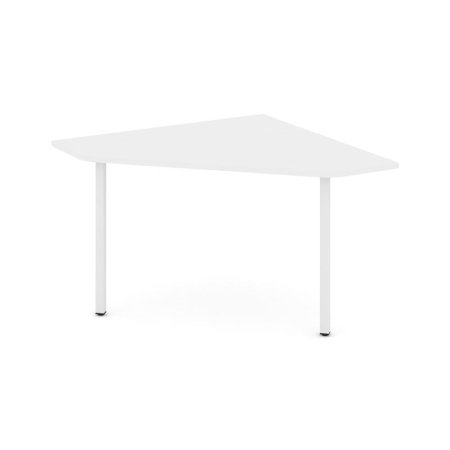 Угловой элемент переговорного стола SN-4.UPRG-031 (1180х1180х750) (Белый/Металл Белый)
