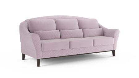 Диван 3-местный раскладной Monreal (2510x1050x1000) Розовый (Розовый)