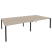 Рабочая станция на П-образном м/к Onix O.MP-D.RS-4.4.8 3160x1635x750 (Тиквуд Темный/Белый Металл)