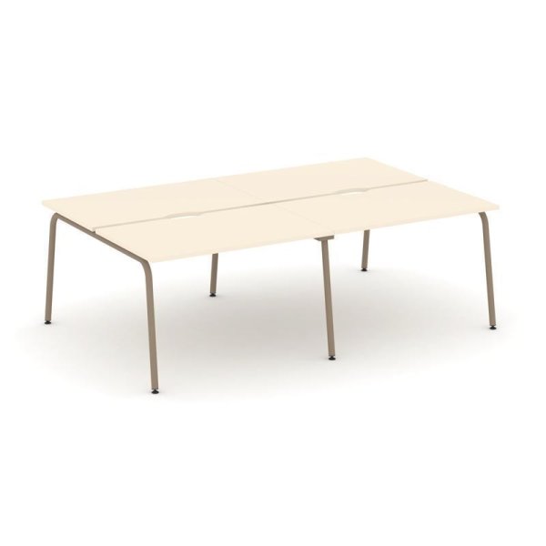 Рабочая станция 4 места ES.D.RS-4.2-VK (2360х1500х750) (Сатин/Металл Латте)