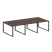 Рабочая станция Metal System Style БО.СМ-6.1 3000x1475x750 (Дуб Наварра/Серый металл)