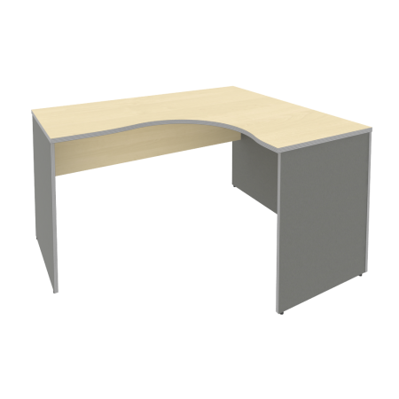 Стол криволинейный Riva А.СА-3 Пр 1400x1200x750 (Клен-Металлик)