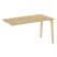 Стол-приставка к опорным элементам на деревянных опорах Onix Wood OW.SPR-3.7 1380x720x750 (Тиквуд Светлый/Дуб Темный)