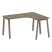 Стол криволинейный правый Metal System Style БА.СА-3 Пр 1400x1200x750 (Дуб Наварра/Серый металл)