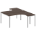 Рабочая станция криволинейная Metal System Style БП.РАС-СА-2.4 1600x2435x750 (Дуб Наварра/Серый металл)