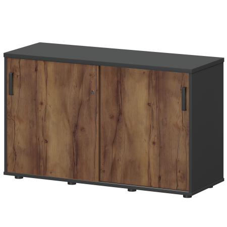 Тумба-купе Смарт СМТ-12К Тип1 1236x444x750 (Графит/Таксония)