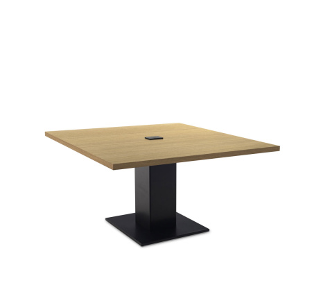 RENZ/TESLA Стол для переговоров L140 (Светлый эвкалипт/Черный)
