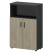 Шкаф Смарт СМШ-38Д2 Тип1 792x380x1214 (Графит/Таксония)