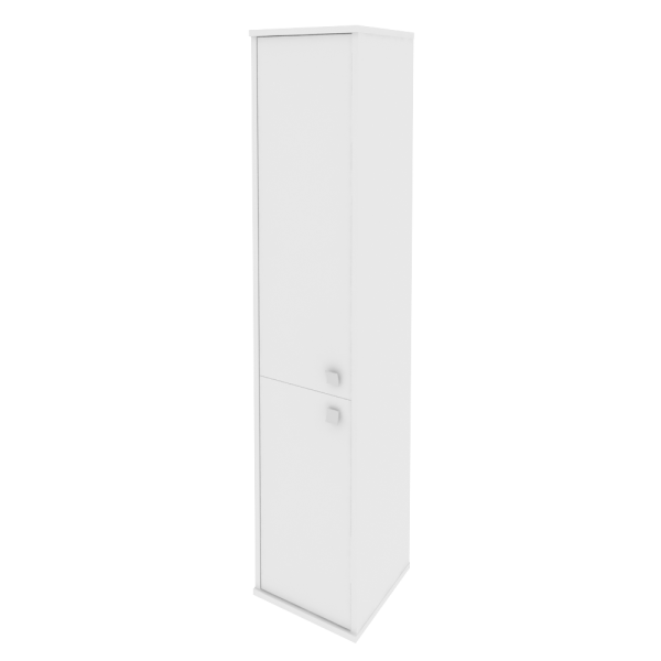 Шкаф высокий узкий, левый Style Л.СУ-1.3Л 412x410x1980 (Белый)
