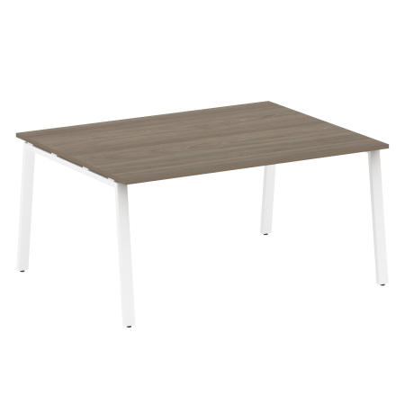 Стол для переговоров (1 столешница) на А-образном м/к Metal System Style БА.ПРГ-1.4 1600x1235x750 (Вяз/Белый металл)