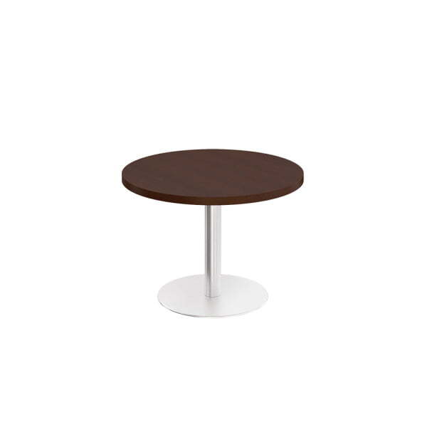 Стол для переговоров круглый на опоре-колонне Премьер ПР 141 1100x1100x764 (Венге темныйСерый)