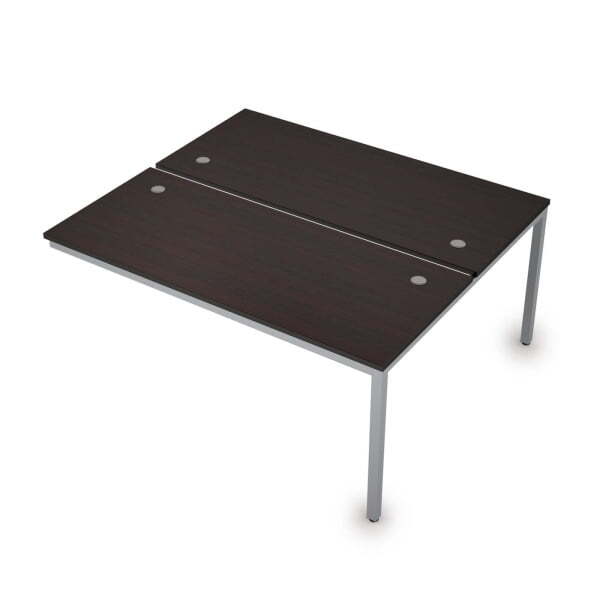 6МБК.274 Сдвоенные бенч-системы, конечный модуль (1600x1435x750) (Венге/Алюминий матовый)