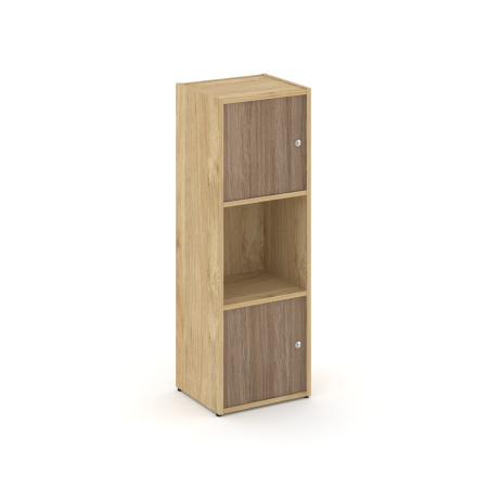 Стеллаж Locker Plus LK.K-001 408x350x1203 (Тиквуд Светлый | Дуб Аризона)