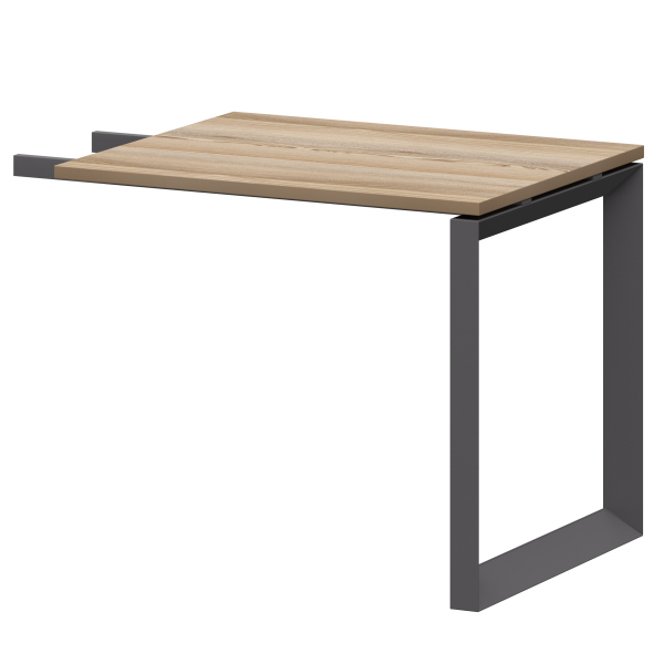 Бриф-приставка на металлокаркасе Аргентум-МП НТМПБ.О-709 900x730x750 (Дуб сафари/Антрацит)