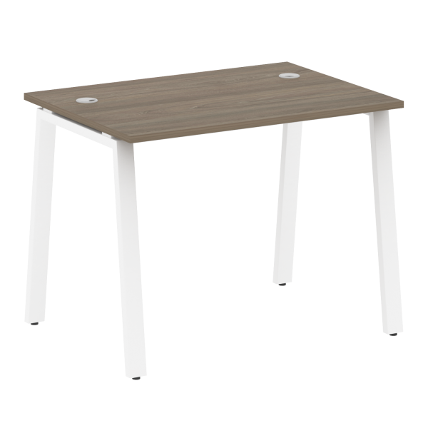 Стол письменный Metal System Style БА.СП-1 1000x720x750 (Вяз/Белый металл)
