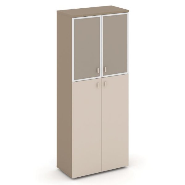 Шкаф высокий широкий ES.ST-1.7R I (800х420х1977) (Латте/Капучино/Лакобель umbra)