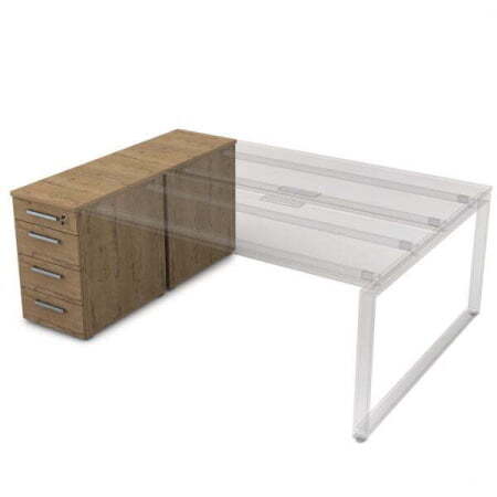 9ТП.002.1 Тумба с 4-мя ящиками (1435x450x750) (Ivory)