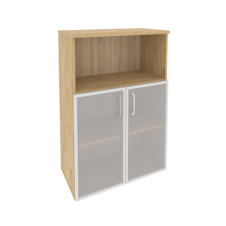 Шкаф средний широкий Onix O.ST-2.2R 800x420x1207 (Тиквуд Светлый)