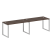 Рабочая станция Metal System Style БО.СМ-2.3 2800x720x750 (Дуб Наварра/Серый металл)
