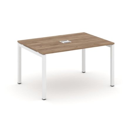 Стол переговорный SN-5P.SPRG-001 (980х980х750) (Дуб Табак/Металл Белый)