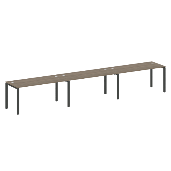 Рабочая станция на 3 раб. места Metal System Style БП.СМ-3.4 4800x720x750 (Вяз/Антрацит металл)