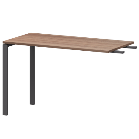 Бриф-приставка на металлокаркасе Арго-М АМ-120.60 1200x600x760 (Темный шимо/Антрацит)