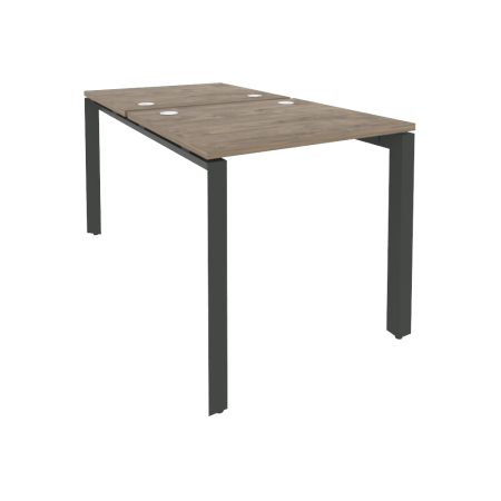 Рабочая станция на П-образном м/к Onix O.MP-D.RS-2.0.7 780x1475x750 (Тиквуд Темный/Черный металл)