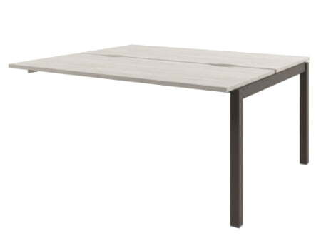 Стол-тандем на металлокаркасе, средняя секция Solution D-422 1600x1432x750 (Акация Морава/ТрюфельКоричневый)