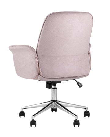 Стул офисный Simona розовый (Офисное кресло Simona розовый)