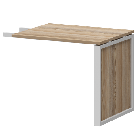 Конференц-приставка Аргентум-М НТМ-709 900x730x750 (Дуб сафари/Металлик)