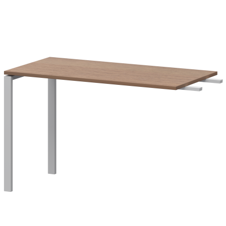 Бриф-приставка на металлокаркасе Арго-М АМ-120.60 1200x600x760 (Орех/Белый)