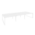 Рабочая станция на О-образном м/к Onix O.MO-D.RS-6.3.8 4140x1635x750 (Тиквуд Темный/Белый Металл)
