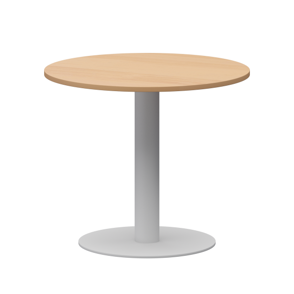 Стол круглый Арго-М АМП-Д90 900x900x760 (Ольха/Белый)