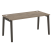 Стол рабочий на деревянных опорах Onix Wood OW.SP-4.8 1580x800x750 (Тиквуд Светлый/Дуб Темный)