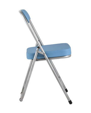 Стул складной ДЖОН металлик, голубой (Стул складной Джон голубой)