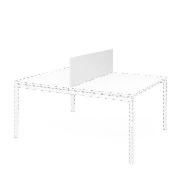 TOUR ЭКРАН БЕНЧА ДСП 160 СМ (Белый)