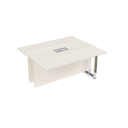16СКС.162 Стол-квадрат бенч, средний модуль  (1200x1600x750) (Ivory | Металл Глянец)