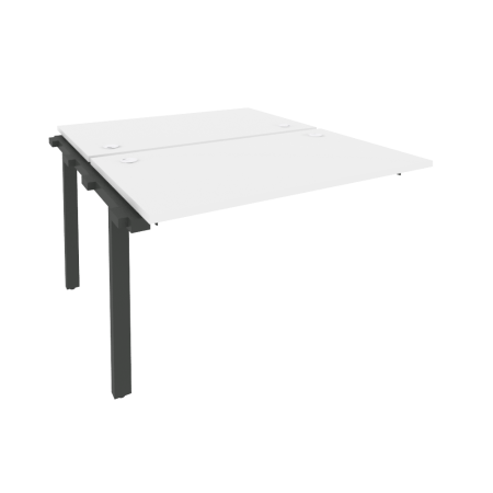 Наборный элемент рабочей станции на м/к Onix O.M-2.NRS-2.7 1180x1475x750 (Белый Бриллиант/Черный металл)