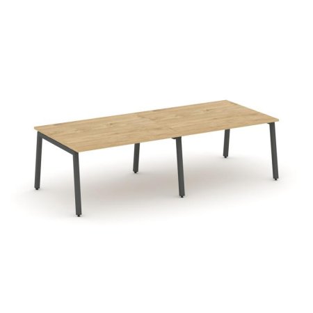 Стол переговорный SN-5A.SPRG-042.3 (2360х1180х750) (Тиквуд Светлый/Металл Антрацит)